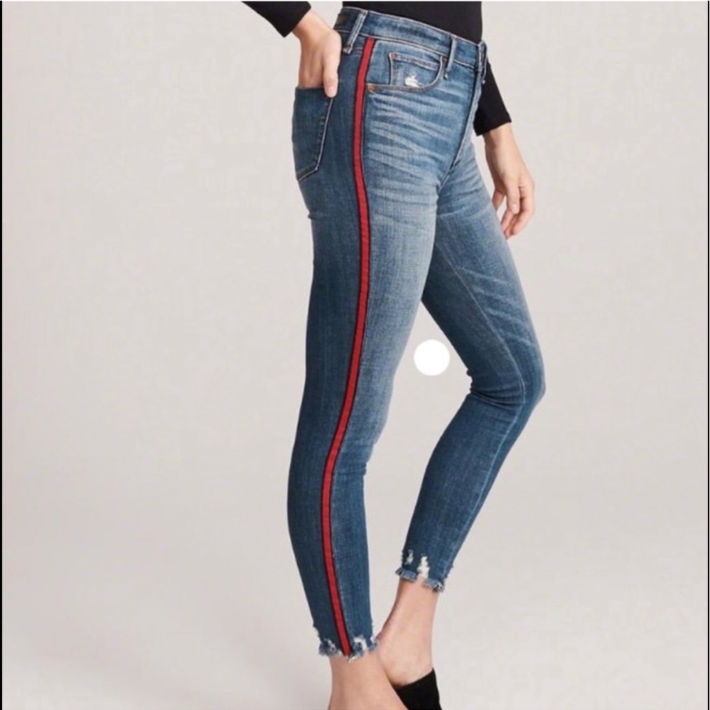Abercrombie and Fitch Simone High Rise Ankle Jeans